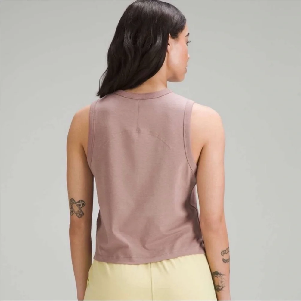 Lululemon Classic-Fit Cotton-Blend Tank Top Size 14 Twilight Glow NWT - Picture 3 of 15